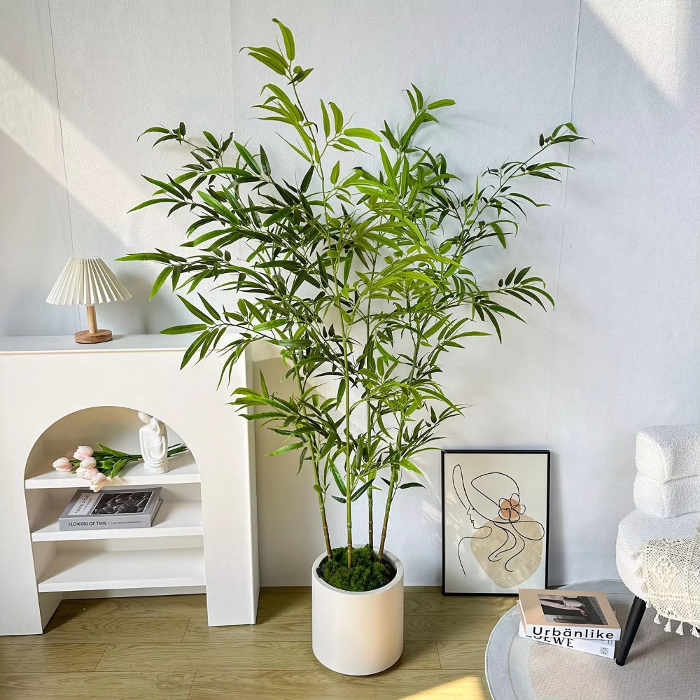 Bambù verde artificiale PU + P - Ficus Lyrata Tree recensione e prezzo